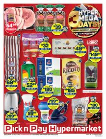 Pick n Pay Hypermarket Gauteng, Free state, North West : Hyper Mega 3 Day Specials (15 March - 17 March 2024)