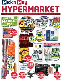 Pick n Pay Hypermarket Gauteng, Free state, North West : Hyper Mega 3 Day Specials (19 April - 21 April 2024) 
