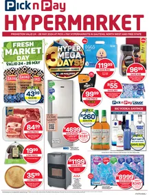 Pick n Pay Hypermarket Gauteng, Free state, North West : Mega 3 Day Specials (24 May - 26 May 2024) 