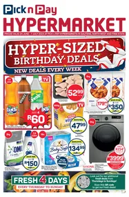 Pick n Pay Hypermarket Gauteng, Free state, North West : Hyper Birthday Specials (24 June - 07 July 2024)
