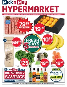 Pick n Pay Hypermarket Gauteng, Free state, North West : Fresh Specials (13 June - 17 June 2024) 