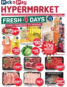 Pick n Pay Hypermarket Gauteng, Free state, North West : Hyper Fresh Specials (25 July - 28 July 2024)