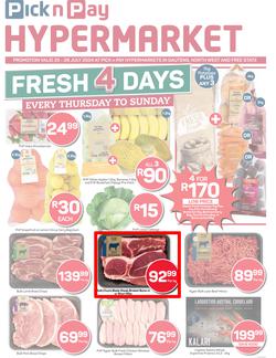 Pick n Pay Hypermarket Gauteng, Free state, North West : Hyper Fresh Specials (25 July - 28 July 2024), page 1