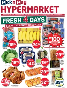 Pick n Pay Hypermarket Gauteng, Free state, North West : Fresh Specials (20 June - 23 June 2024)    