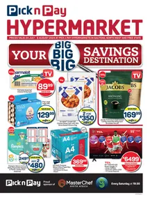 Pick n Pay Hypermarket Gauteng, Free state, North West : Your Big Savings (24 July - 06 August 2024)