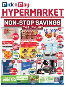 Pick n Pay Hypermarket Gauteng, Free State, North West, Mpumalanga, Limpopo and Northern Cape : Non-Stop Savings (23 January - 09 February 2025)