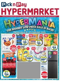 Pick n Pay Hypermarket Gauteng, North West & Free State : Hypermania (10 February - 23 February 2025)