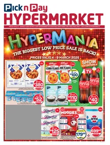 Pick n Pay Hypermarket Gauteng, North West & Free State : Hypermania (04 March - 09 March 2025)