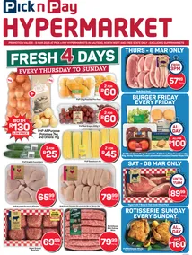 Pick n Pay Hypermarket Gauteng, North West & Free State : Fresh Specials (06 March - 09 March 2025)