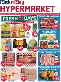 Pick n Pay Hypermarket Gauteng, North West & Free State: Fresh Specials (20 March - 23 March 2025)