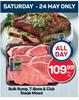 Bulk Rump, T-Bone & club Steak Mixed-Per Kg