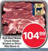 Bulk Beef Blade, Chuck Steak, Brisket Or Short Ribs Bone In-Per Kg