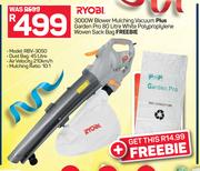 Ryobi 3000W Blower Mulching Vacuum RBV-3050