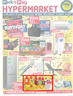 Pick n Pay Hyper : Epic Birthday Deals (05 July - 18 July 2021), page 1