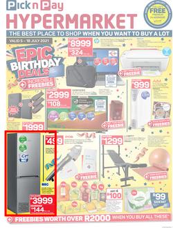Pick n Pay Hyper : Epic Birthday Deals (05 July - 18 July 2021), page 1
