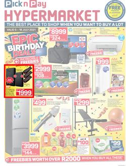 Pick n Pay Hyper : Epic Birthday Deals (05 July - 18 July 2021), page 1