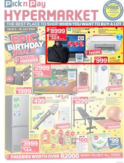 Pick n Pay Hyper : Epic Birthday Deals (05 July - 18 July 2021), page 1