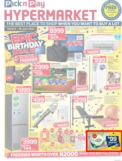 Pick n Pay Hyper : Epic Birthday Deals (05 July - 18 July 2021), page 1