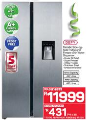 Special Defy 490Ltr Metallic Side By Side Fridge And Freezer With