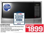 Samsung 32Ltr Silver Electronic Microwave Oven ME9114S1/XFA