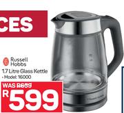 Russell Hobbs 1.7Ltr Glass Kettle 16000