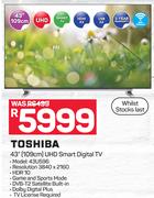 Toshiba 43" (109cm) UHD Smart Digital TV 43U596