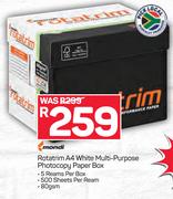 Mondi Rotatrim A4 White Multi-Purpose Photocopy Paper Box