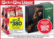 Castle Lager 24 x 330ml Cans Or 340ml Non-Returnable Bottles-For Any 2
