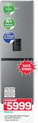 Hisense Inox Fridge With Bottom Freezer And Water Dispenser H415BI-WD
