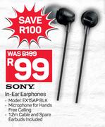 Sony In-Ear Earphones EX15AP BLK