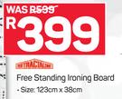 Retractaline Free Standing Ironing Board 123 x 38cm