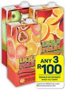 Liqui Fruit 100% Fruit Juice Blend Assorted-For Any 3 x 2Ltr