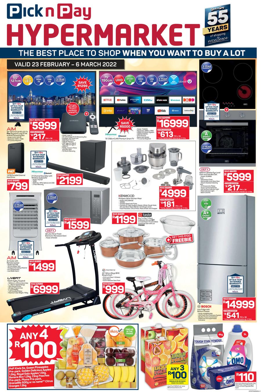 pick n pay fridge specials 2022