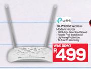 TP Link TD-W 8961 Wireless Modem Router