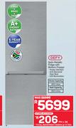 Defy 455L Satin Metallic Fridge With Bottom Freezer DAC622