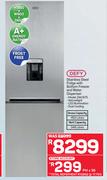 Defy 450L Stainless Steel Fridge With Bottom Freezer With Water Dispenser DAC675