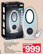 Elektra Aero Cool Bladeless Fan With Remote Control 2706