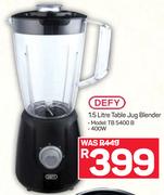 Defy 1.5Ltr Table Jug Blender TB5400B