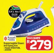 Russell Hobbs Superme Glide Steam & Spray Iron RHI2010BL