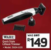 Wahl Quick Style Lithium Trimmer 5604-035