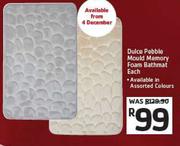 Dulce Pebble Mould Memory Foam Bathmat-Each