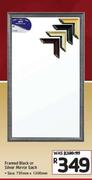 Framed Black Or Silver Mirror 795mm x 1300mm-Each