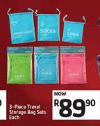 3-Piece Travel Storage Bag Sets-Each