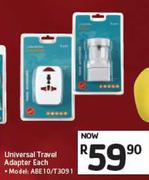 Universal Travel Adapter ABE10/T3091-Each