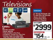 Samsung 32" /81cm HD Ready LED TV UA32J4003 With DSTV HD Decoder RMIVHD