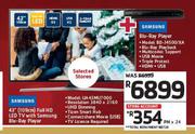 Samsung 43" /109cm Full HD LED TV UA43MU7000 + Samsung Blu-Ray Player BD-J4500/XA