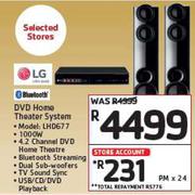 LG DVD Home Theatre System LHD677