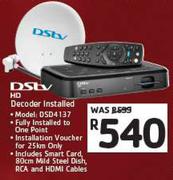 DSTV HD Decoder Installed DSD4137