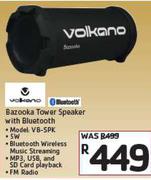 Volkano Bazooka Tower Speaker With Bluetooth VB-SPK-Each