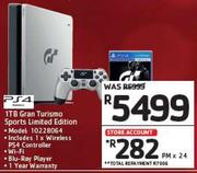 PS4 1TB Gran Turismo Sports Limited Edition
